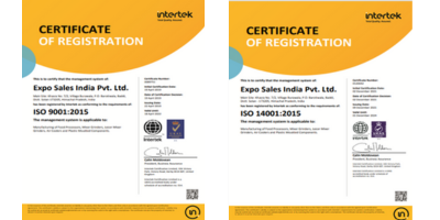 Expo Sales - Quality cert